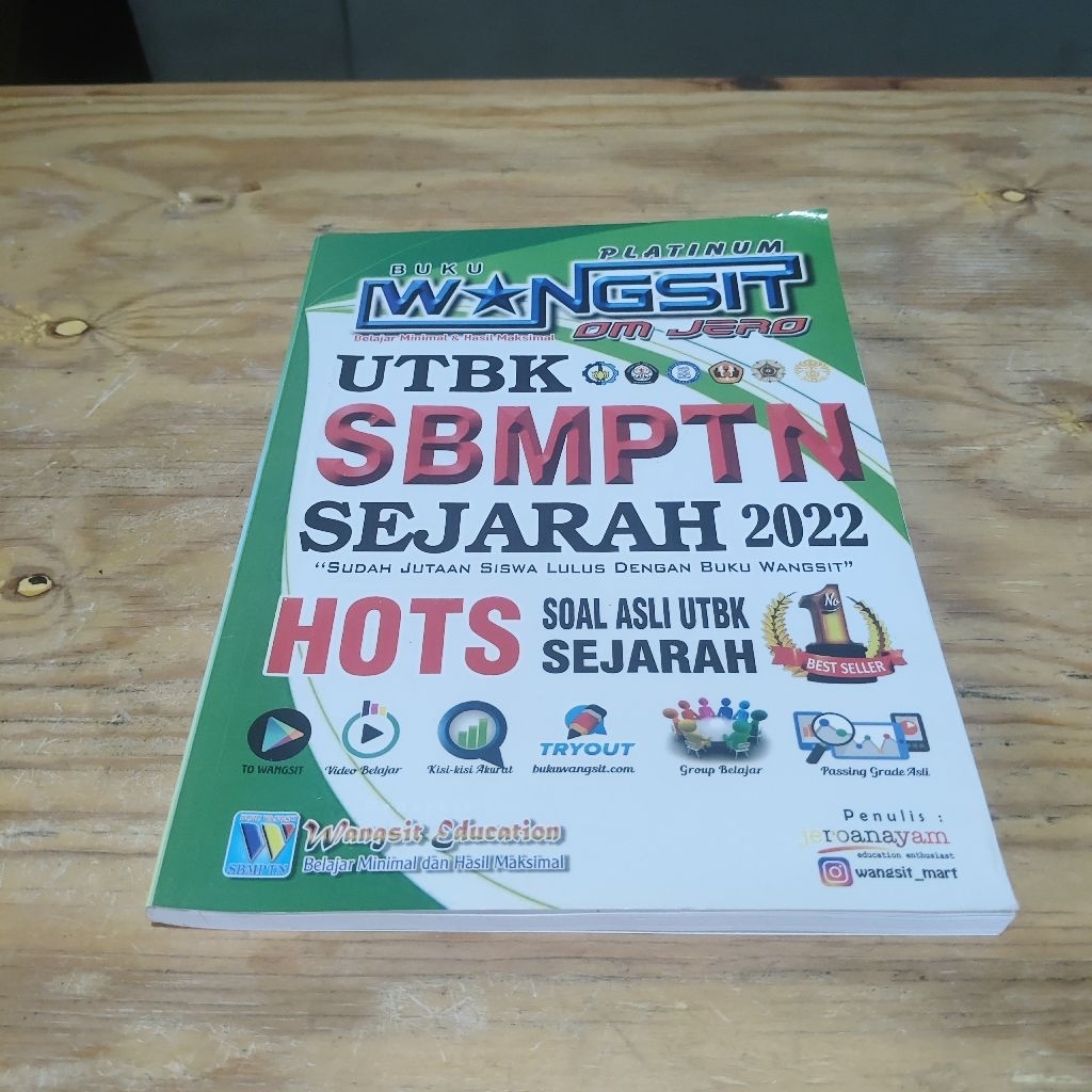 Buku Platinum Wangsit Om Jero UTBK SBMPTN 2022 Sejarah