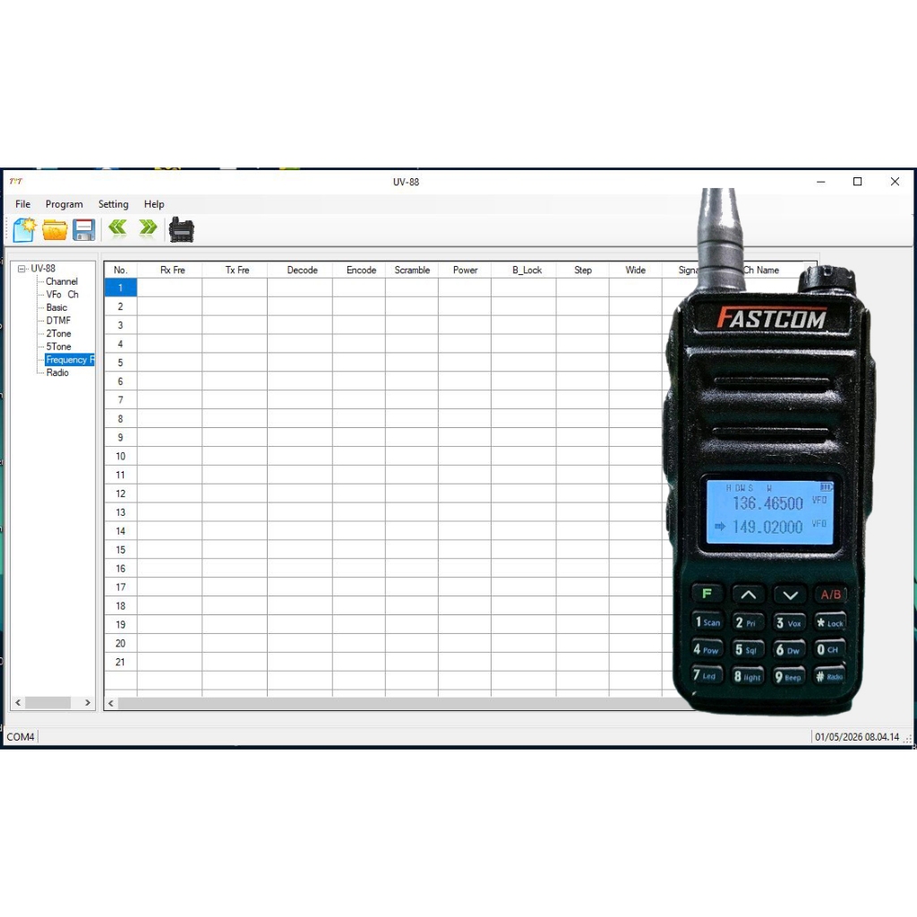 Jual FASTCOM FC-UV88 Software Programming