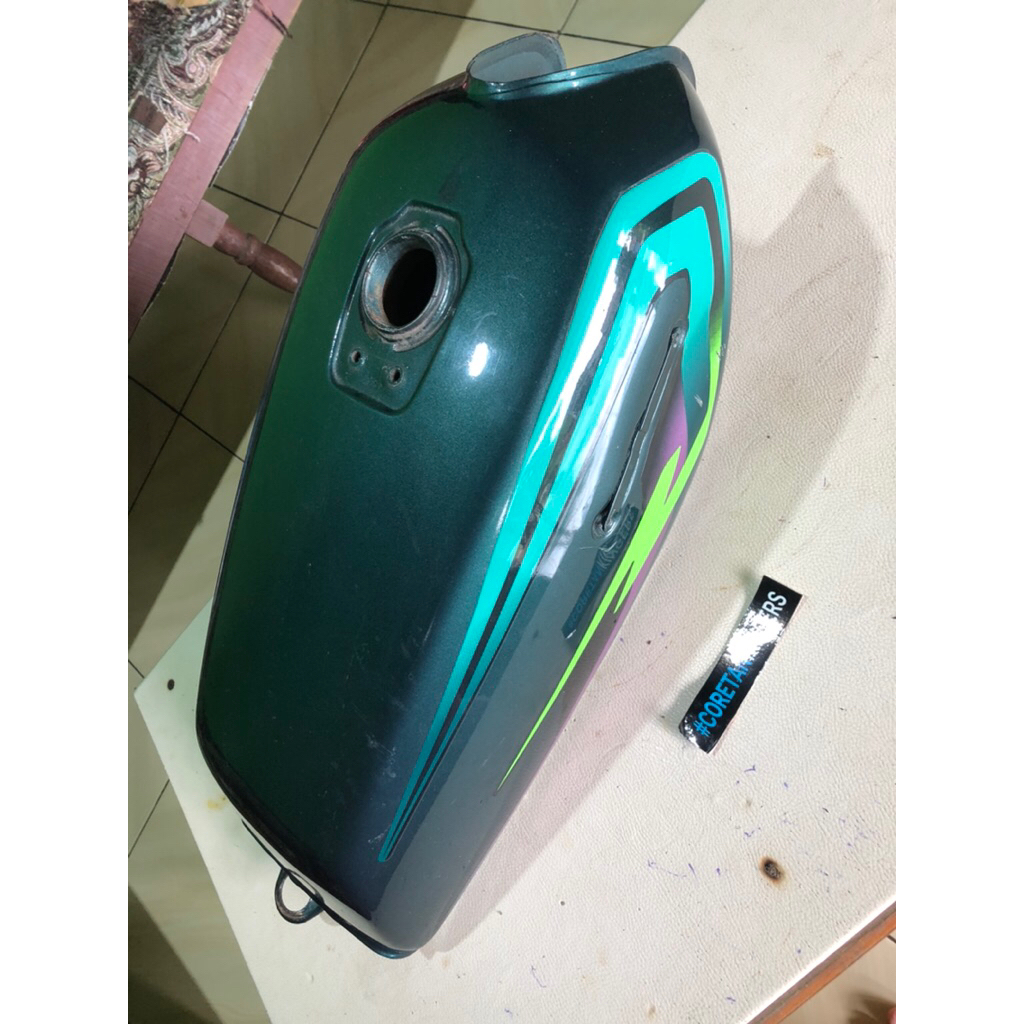 TANGKI FUEL TANK RXS RX-SPECIAL MUDA HIJAU ORIGINAL COPOTAN