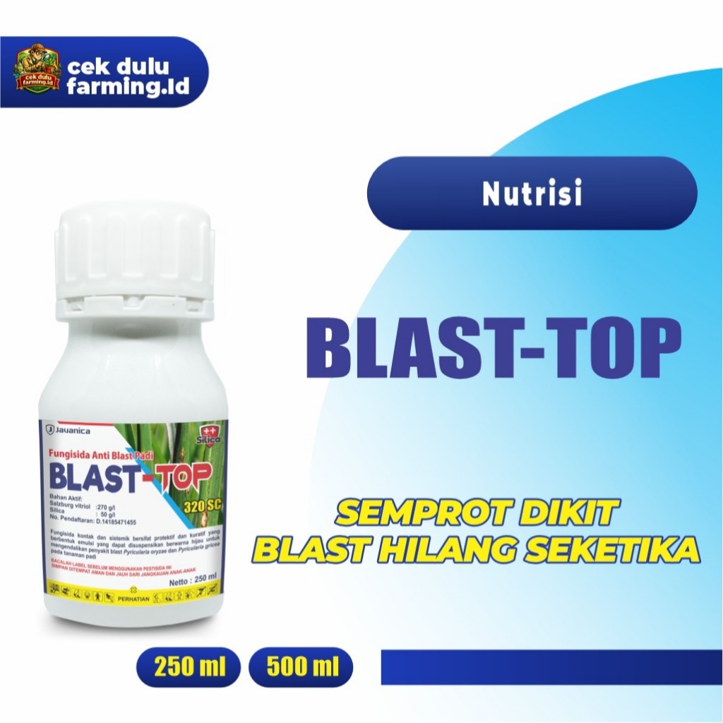 BLAST TOP_Fungisida Basmi Blast dan Kresek pada Padi 250 ml dan 500 ml_Fungisida Cair_Fungisida Kont