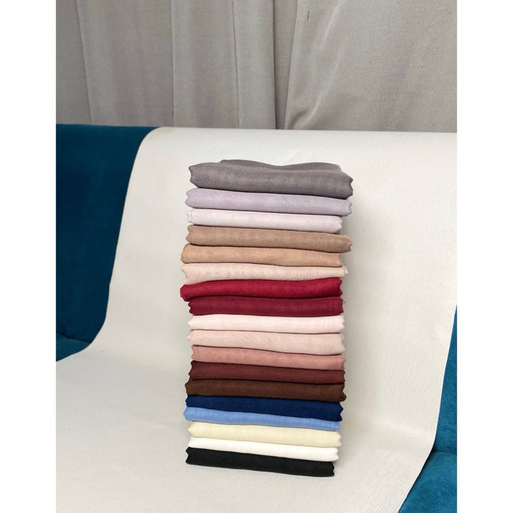 HAYAA MODEST Hijab Paris Jadul Premium Segi Empat | Jilbab Paris Basic Adem Mudah Dibentuk Daily | b
