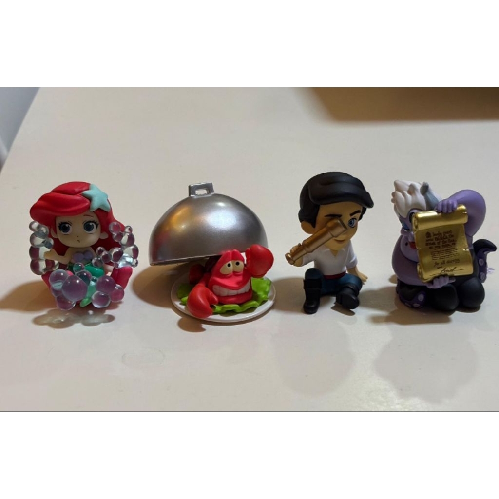 Ready stock kazutan fig. My little Mermaid miniature/minifigure - Ariel/Sebastian/prince eric/ursula
