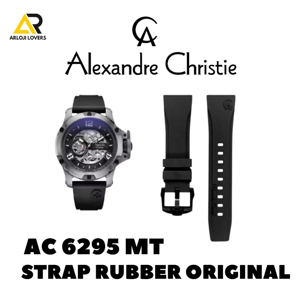 Tali/Strap Rubber Alexandre Christie AC6295MT Original