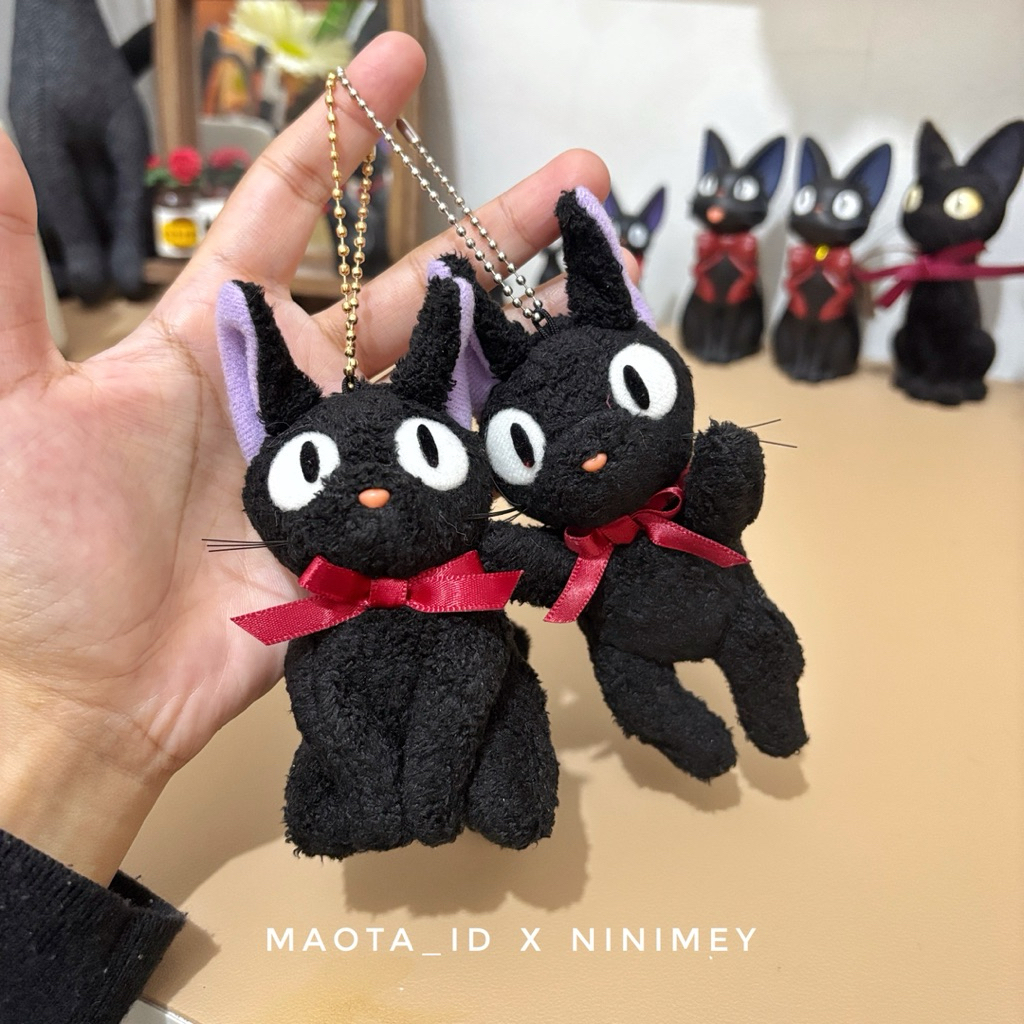 Jiji Keychain / Ganci Jiji Berdiri / Jiji Plush Keychain Studio Ghibli