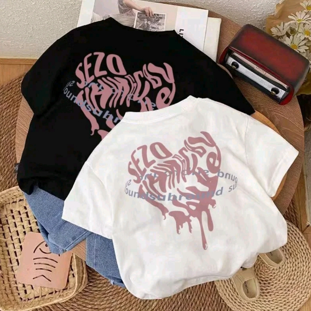 GX.STOREE (C.O.D)2-12 Tahun Kaos anak 11 tahun import korea style perempuan baju atasan t shirt cott