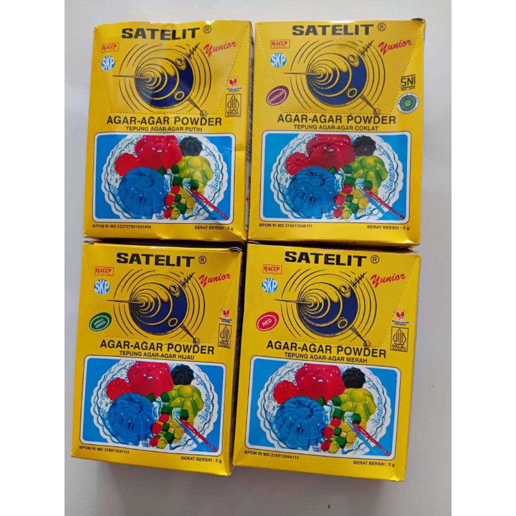 Agar agar satelit 1 box isi 12 pcs