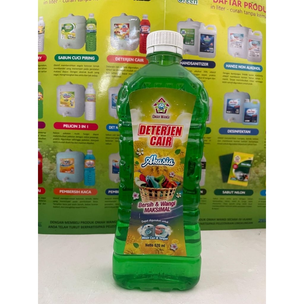 Deterjen Cair Omah wangi 620ml banyak aroma