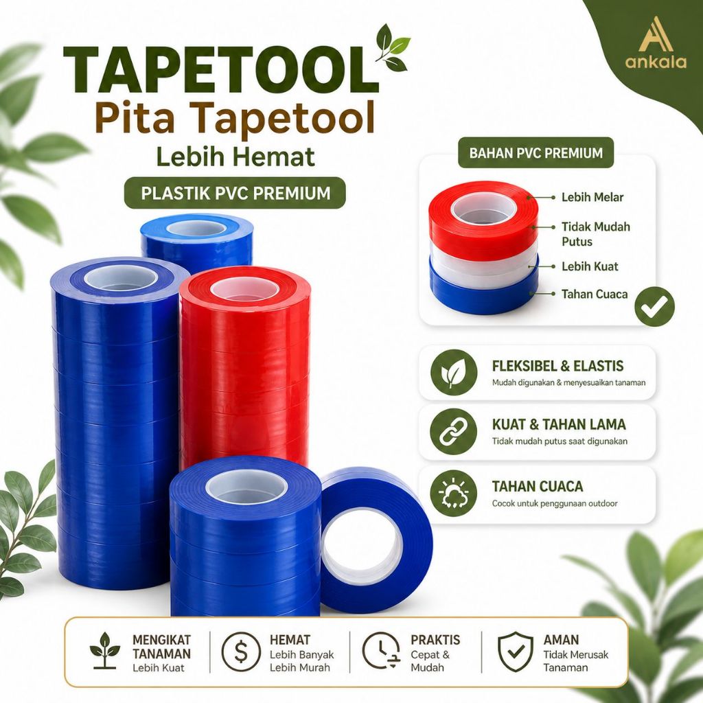 Pita Tapetool isi 20 roll 1 Slop alat pertanian modern Horangi