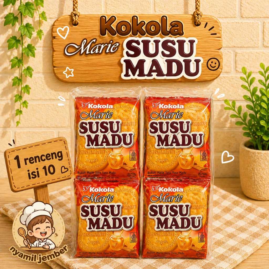 (1 RENCENG = 10 PCS) KOKOLA MARIE SUSU MADU