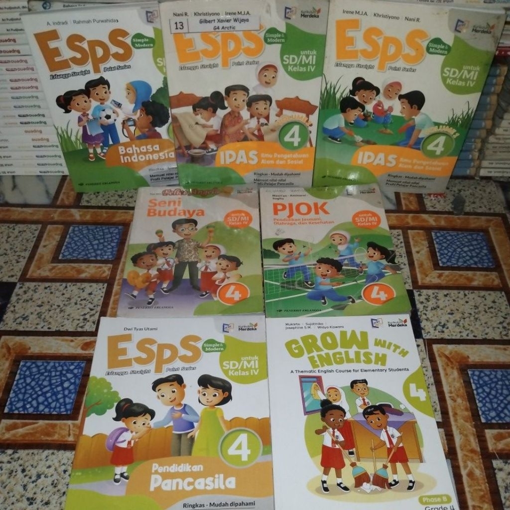 BUKU PAKET SD KELAS 4 ORI BEKAS