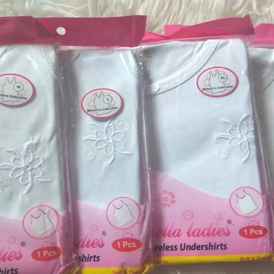Kaos Wanita Singlet Putih Polos Ukuran L