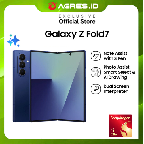 Samsung Galaxy Z Fold7 12/512GB - Snapdragon 8 Elite - Smartphone AI - Hp Lipat Tipis - Kamera 200MP