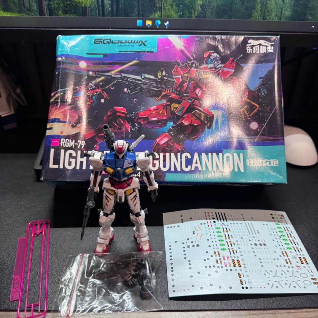 HG GQ 1/144 - RGM 79 Sayla Mass Light Type Guncannon sudah rakit
