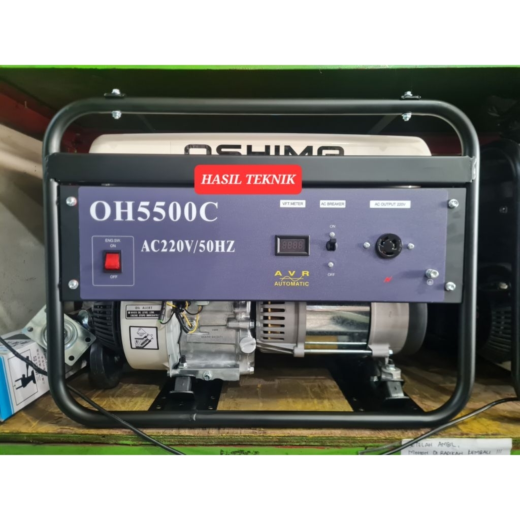 Mesin Genset HONDA OSHIMA OH 5500 - Alat Generator Listrik 3000 WATT MANUAL BENSIN 4 TAK ORIGINAL