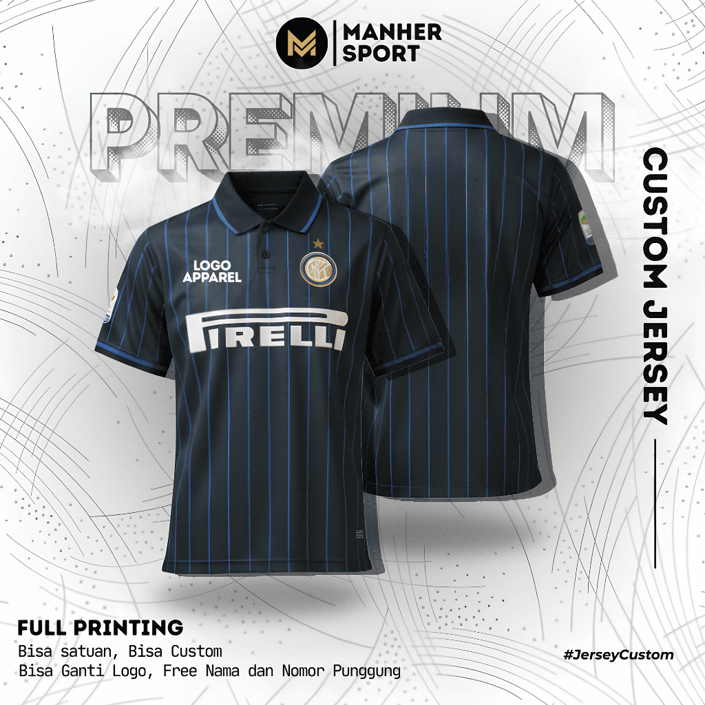 Jersey Inter Milan Home 2014 Full Printing custom
