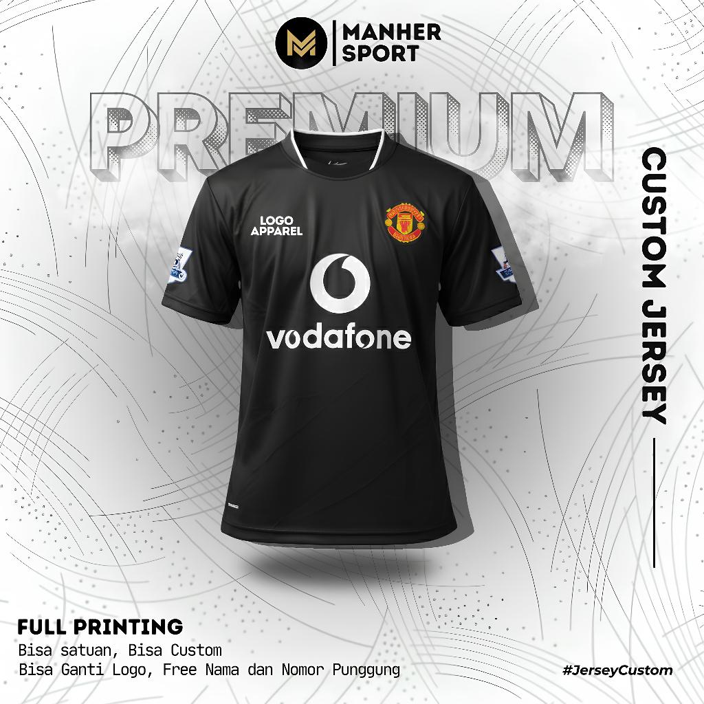 Jersey Manchester united MU Away 2004 Full Printing Custom