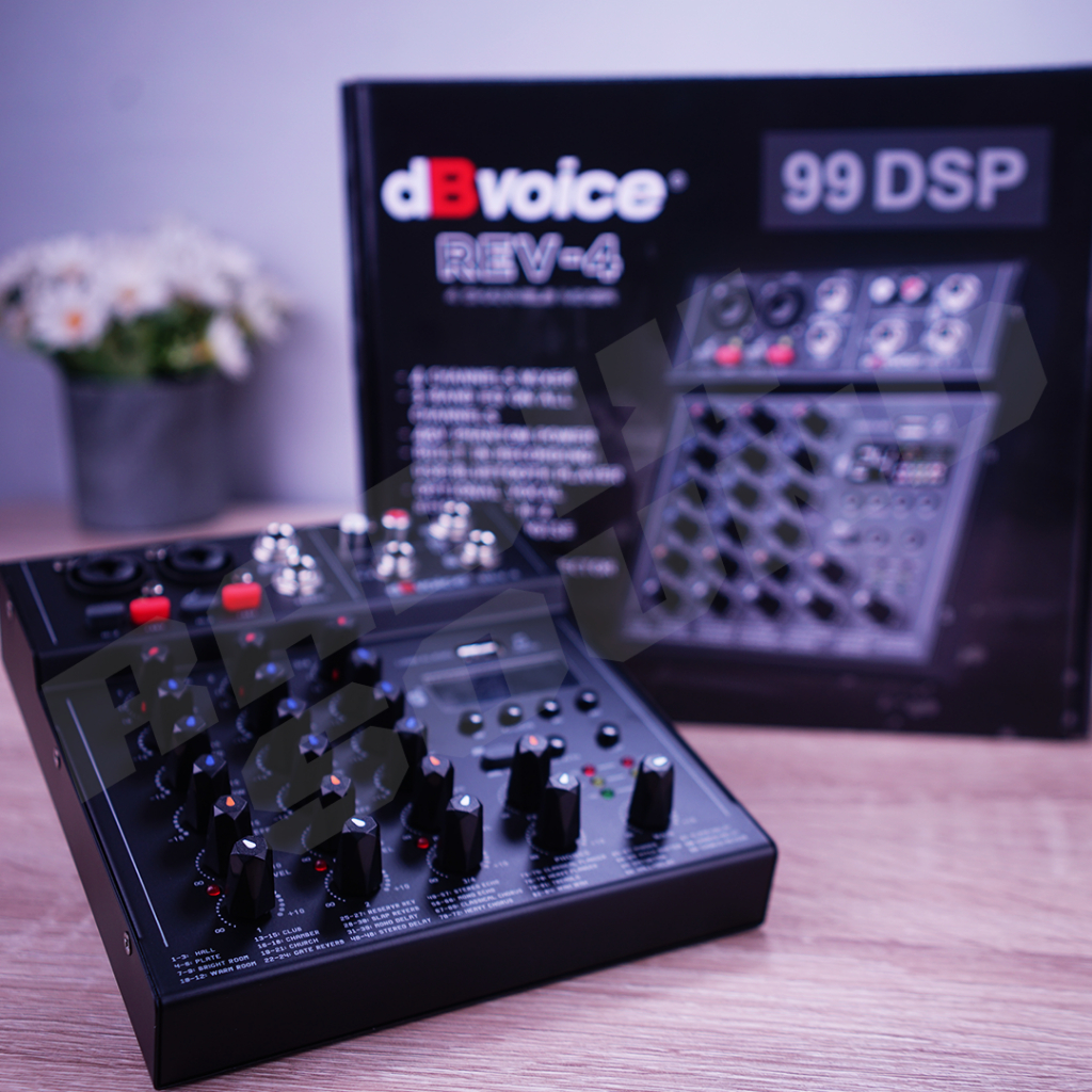 Mixer Audio dBvoice REV-4 99DSP Effect Mixer Mini