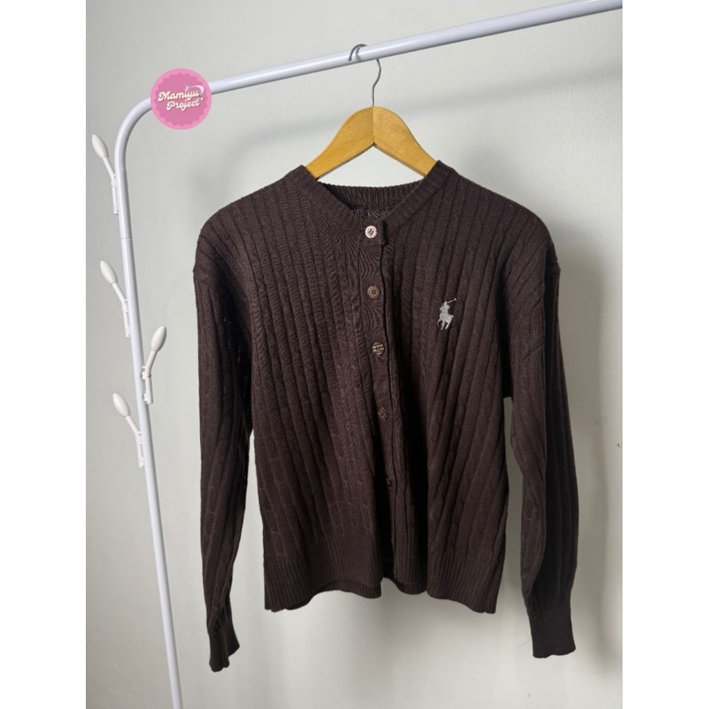 cardigan polo kepang