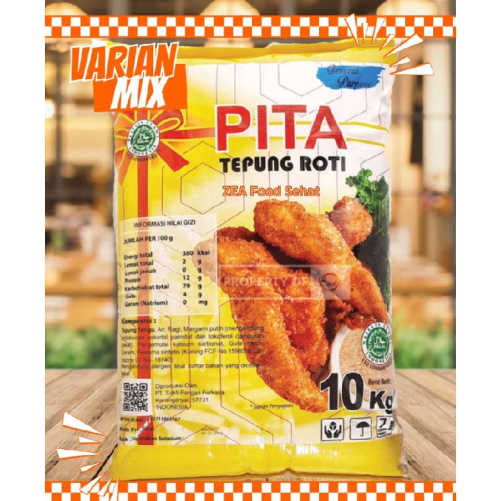tepung roti tepung panir Bread crumb pita mix 10kg
