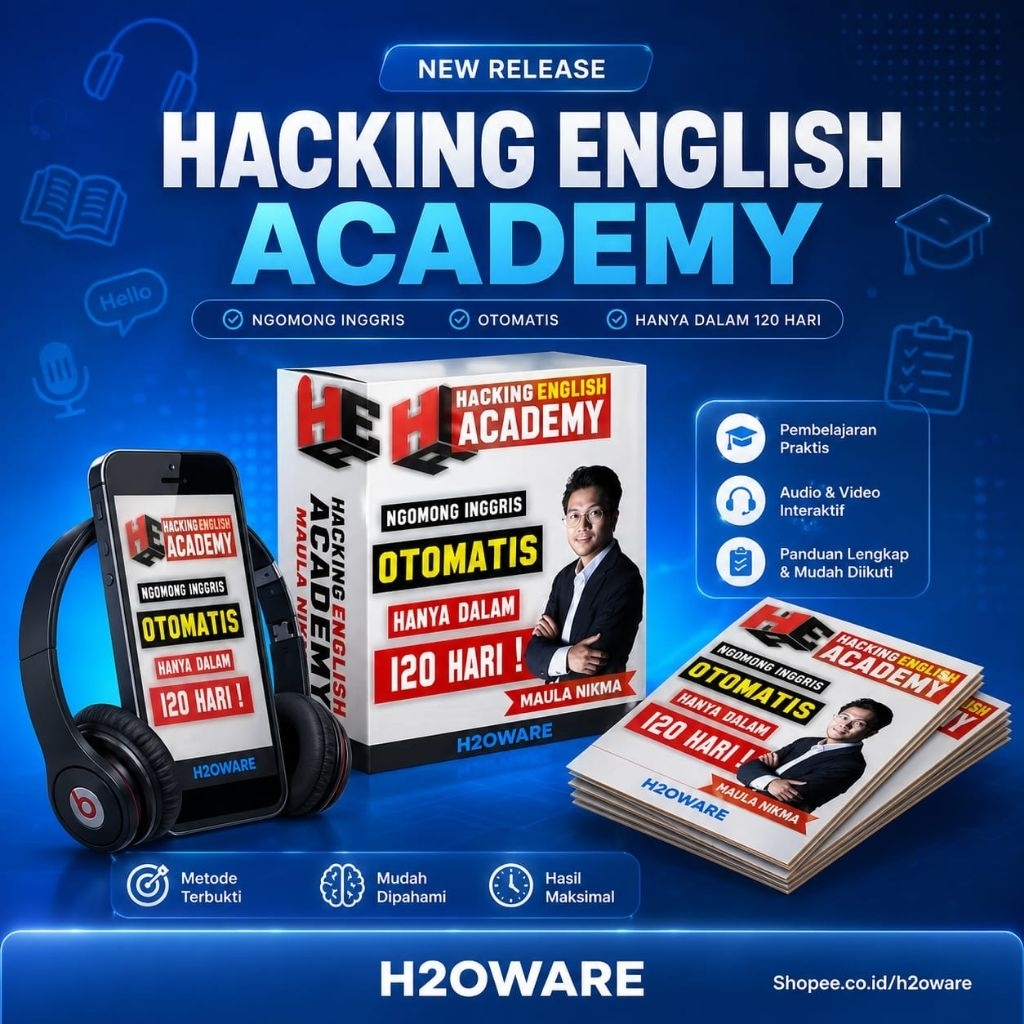 Hacking English Academy | Jago Bahasa Inggris Dalam 120 Hari