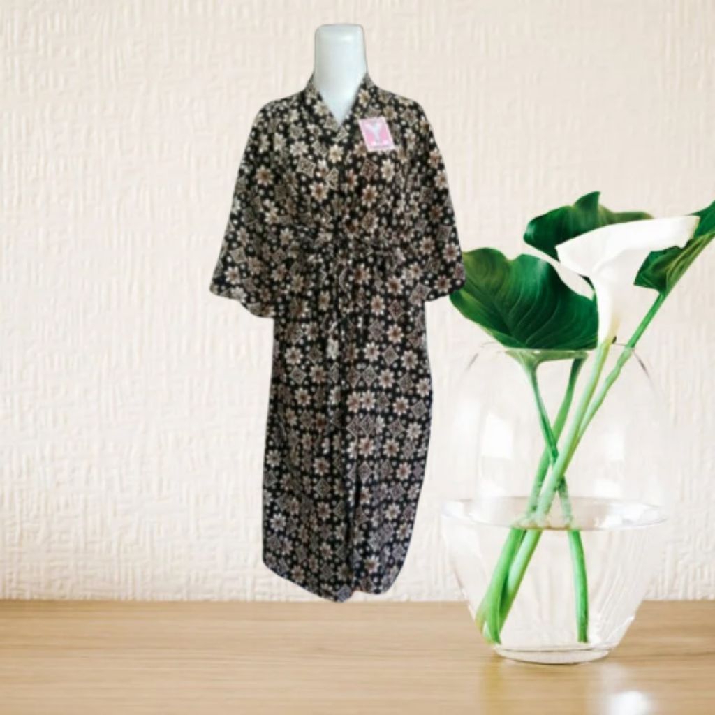 Kimono batik Cap Jumbo kimono mandi / Baju Tidur.