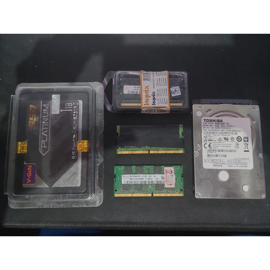 SSD VGEN 1TB - RAM DDR3L/DDR4/DDR5 8GB - HDD 1TB 100/100