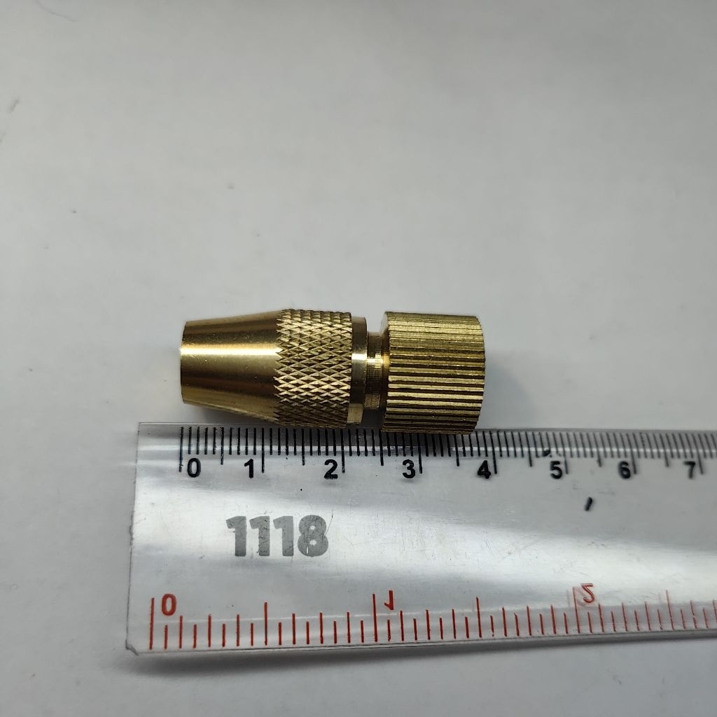 PB16/MX16/GS16/MM138/TB16 Nozzle 1 Lubang Straight Kuningan Sprayer Drat 10mm