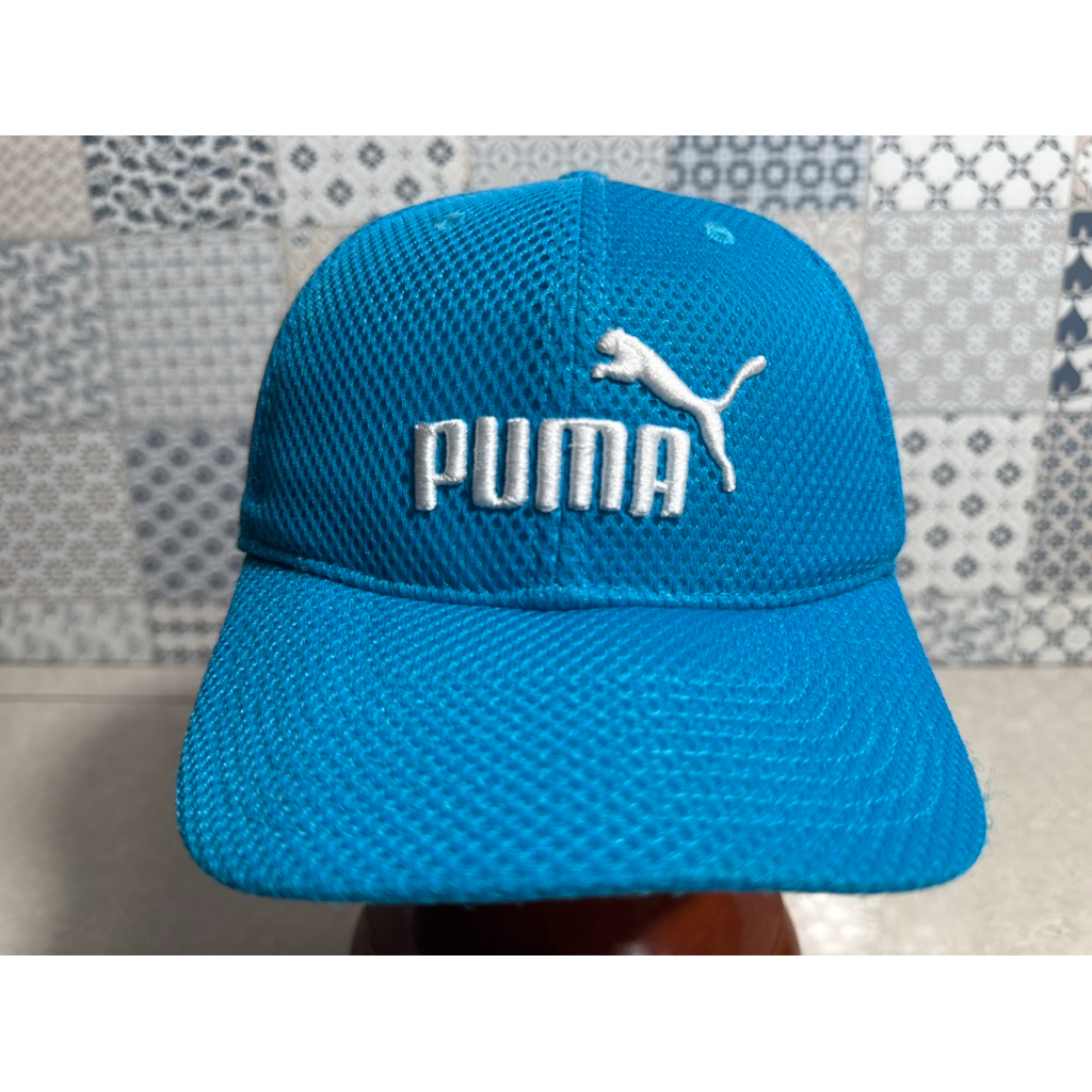 Topi Second Brand Branded Puma Sports Cap Biru Original Full Tag Size Remaja Youth