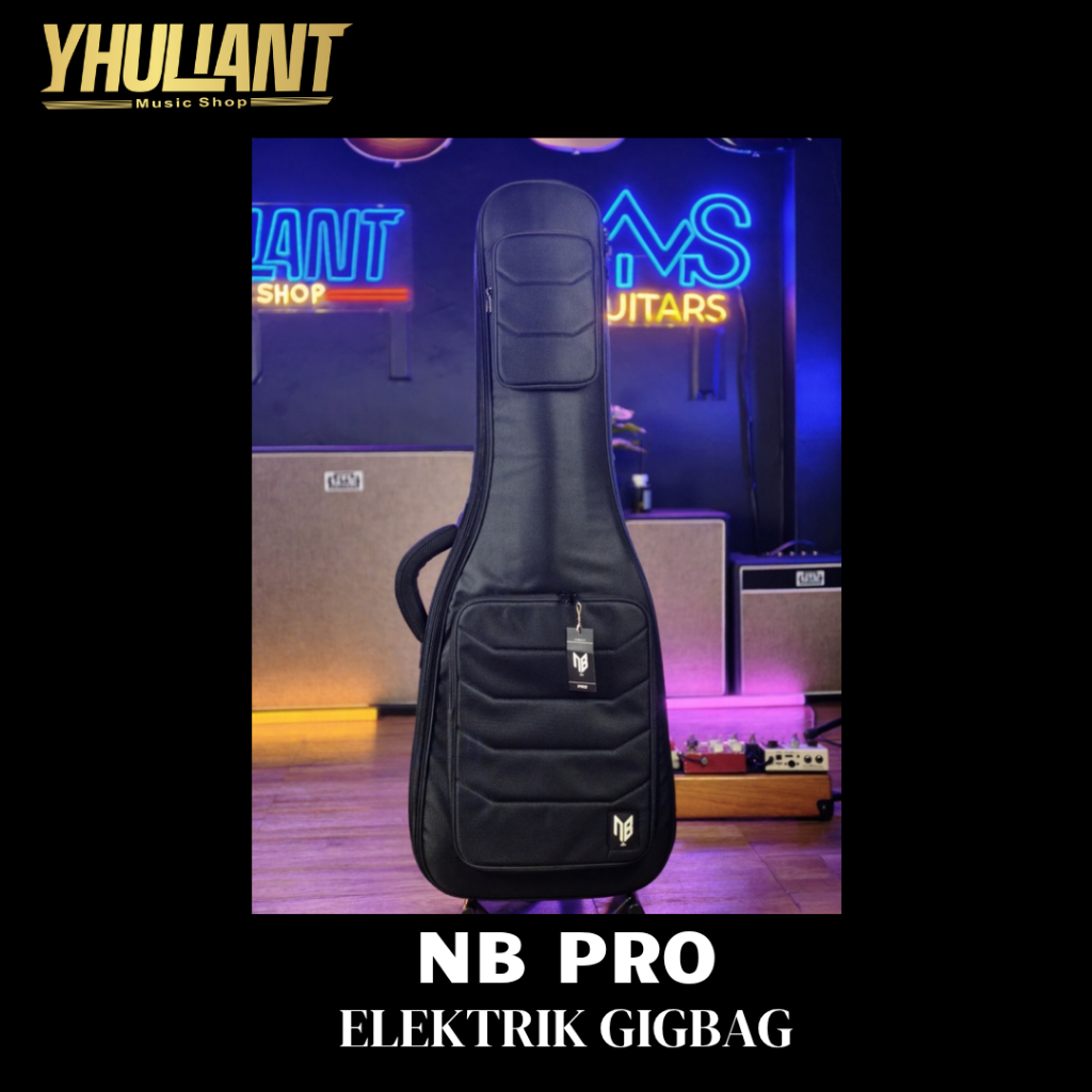 NB Pro Electric Black Gigbag Gitar Elektrik Original