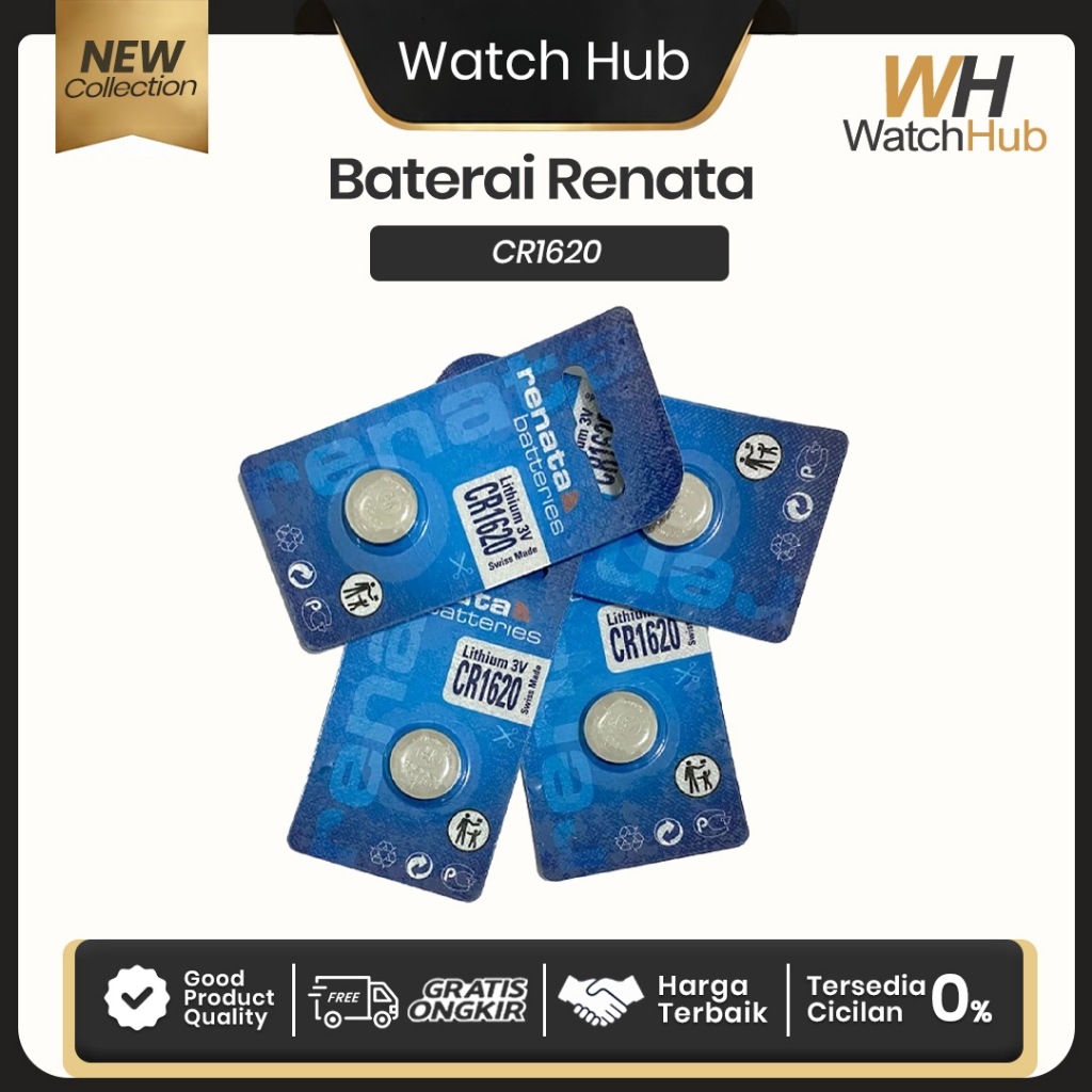 Baterai RENATA CR1620 CR 1620 Battery RENATA CR1620 CR 1620 Batre RENATA CR1620 CR 1620 Original