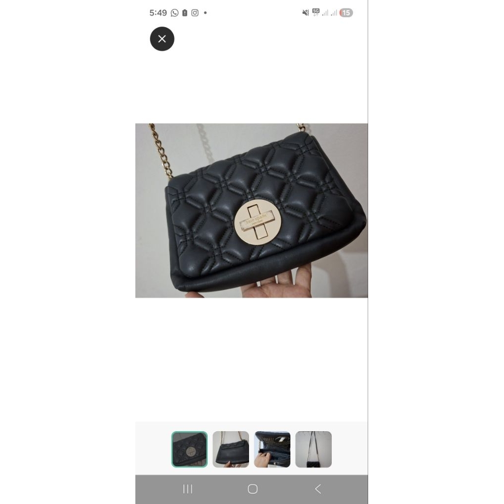 Kate spade quilted sling bag