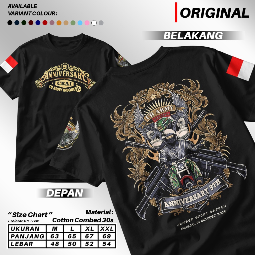 Kaos CB Army Indonesia Kaos Acara CB GL MP TIGER HEREX RACING~