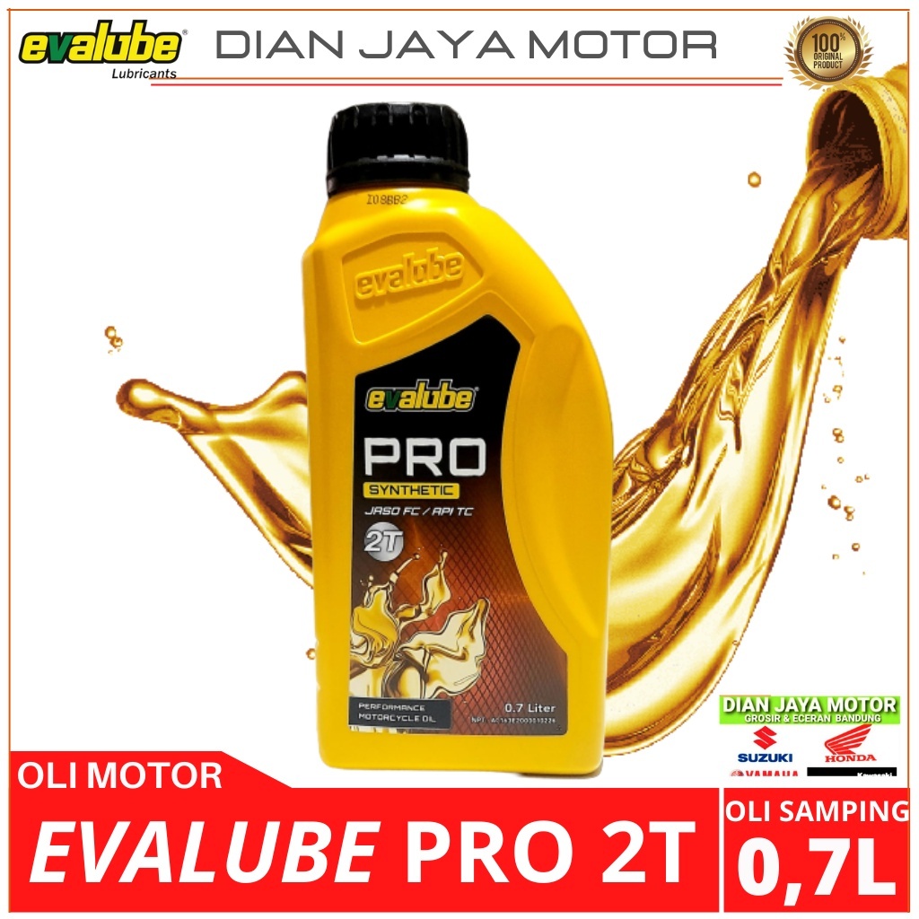 EVALUBE PRO 2T OLI SAMPING EVALUBE PRO OLI CAMPUR 2 TAK 700 ML