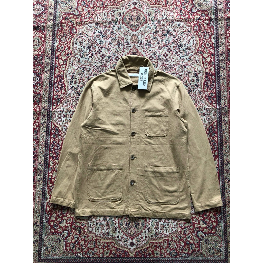 Uniqlo washed jersey work jacket Casual Uniqlo japan vintage work jacket i327