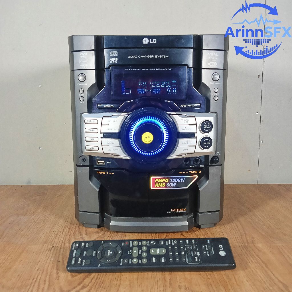 Head micro hifi compo LG MDD64 touch bekas normal mulus