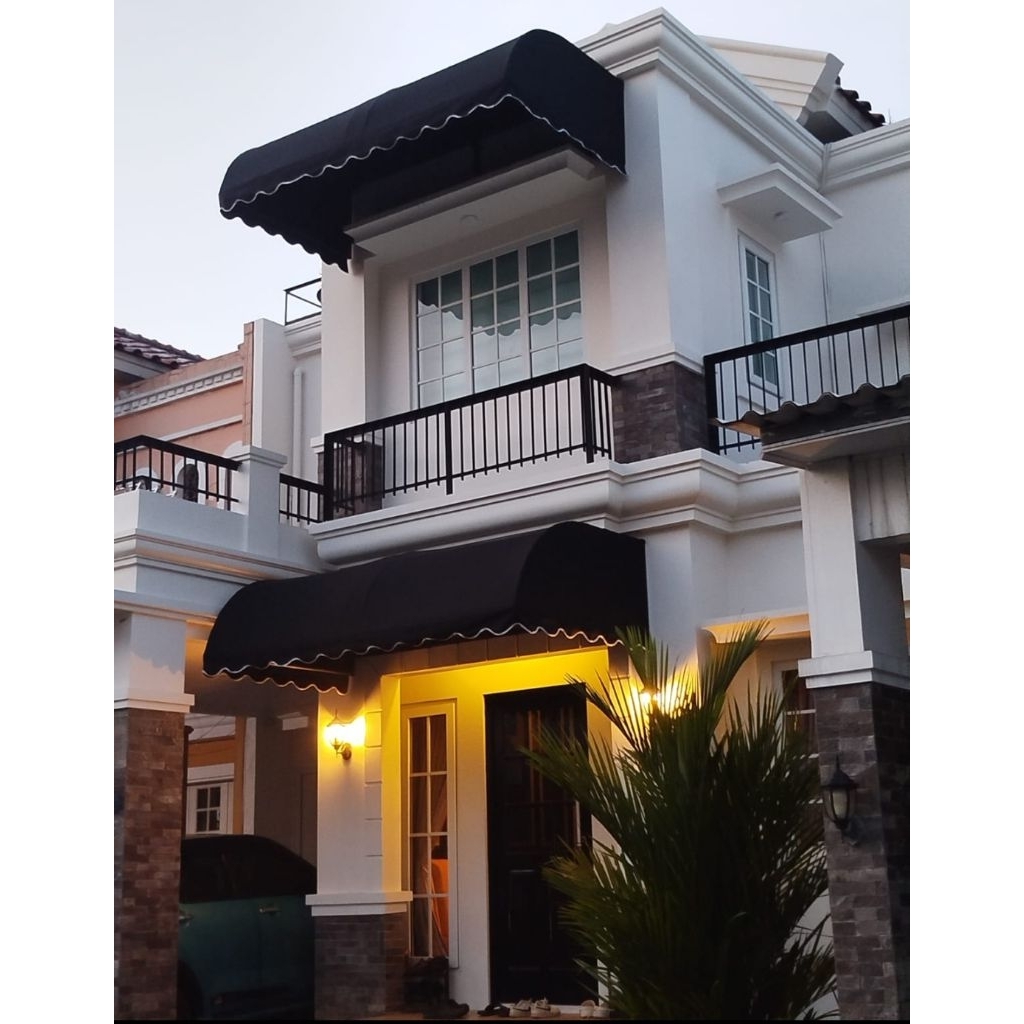 Kanopi Kain Balkon Rumah Waterproof & Anti Luntur
