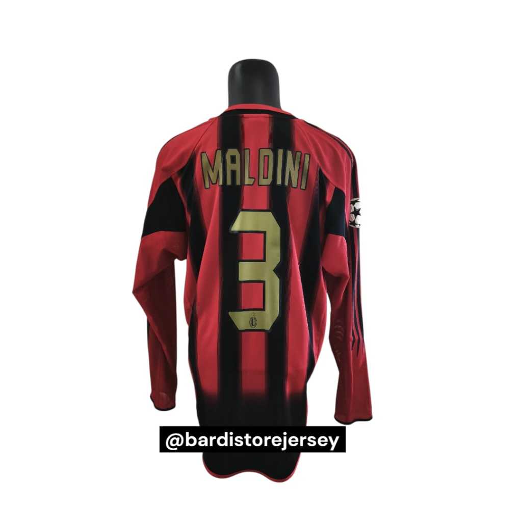 Jersey AC Milan Maldini Home 2004-2005 Longsleeve All Original