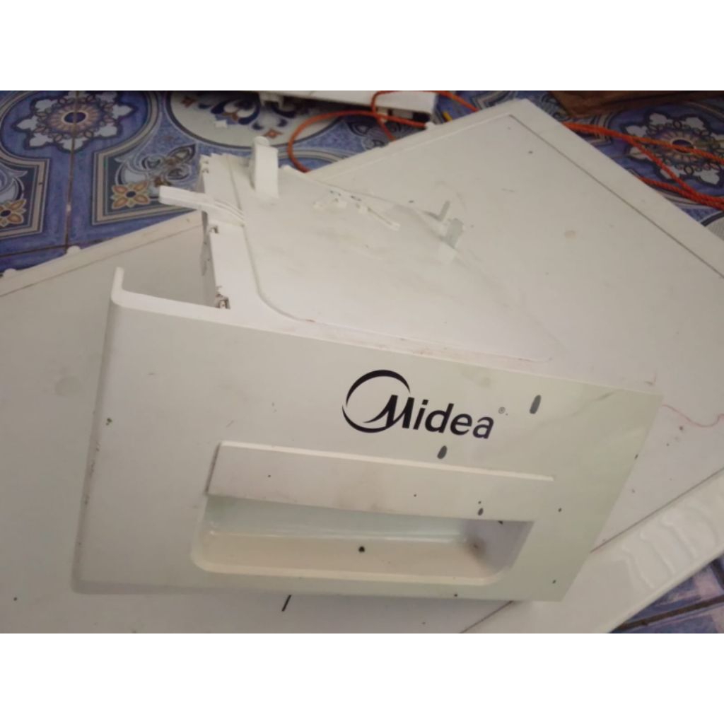 KOTAK SABUN MESIN CUCI MIDEA FRON LOADING MFG70-ES1003(ORIGINAL COPOTAN)