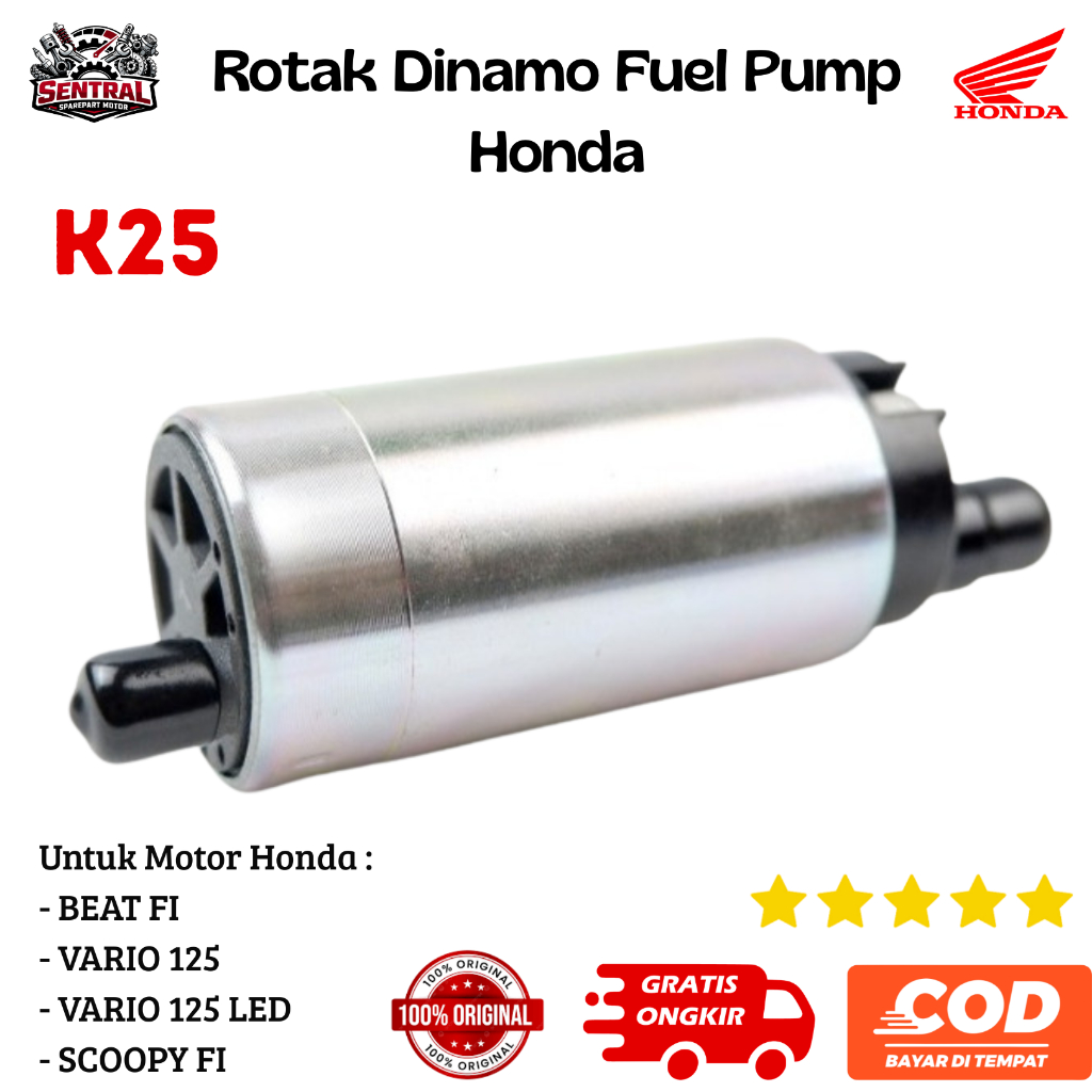 ori rotak beat fi - fuel pump motor beat fi - rotak vario125 old  16700-k25-305 Sentral Sparepart Mo