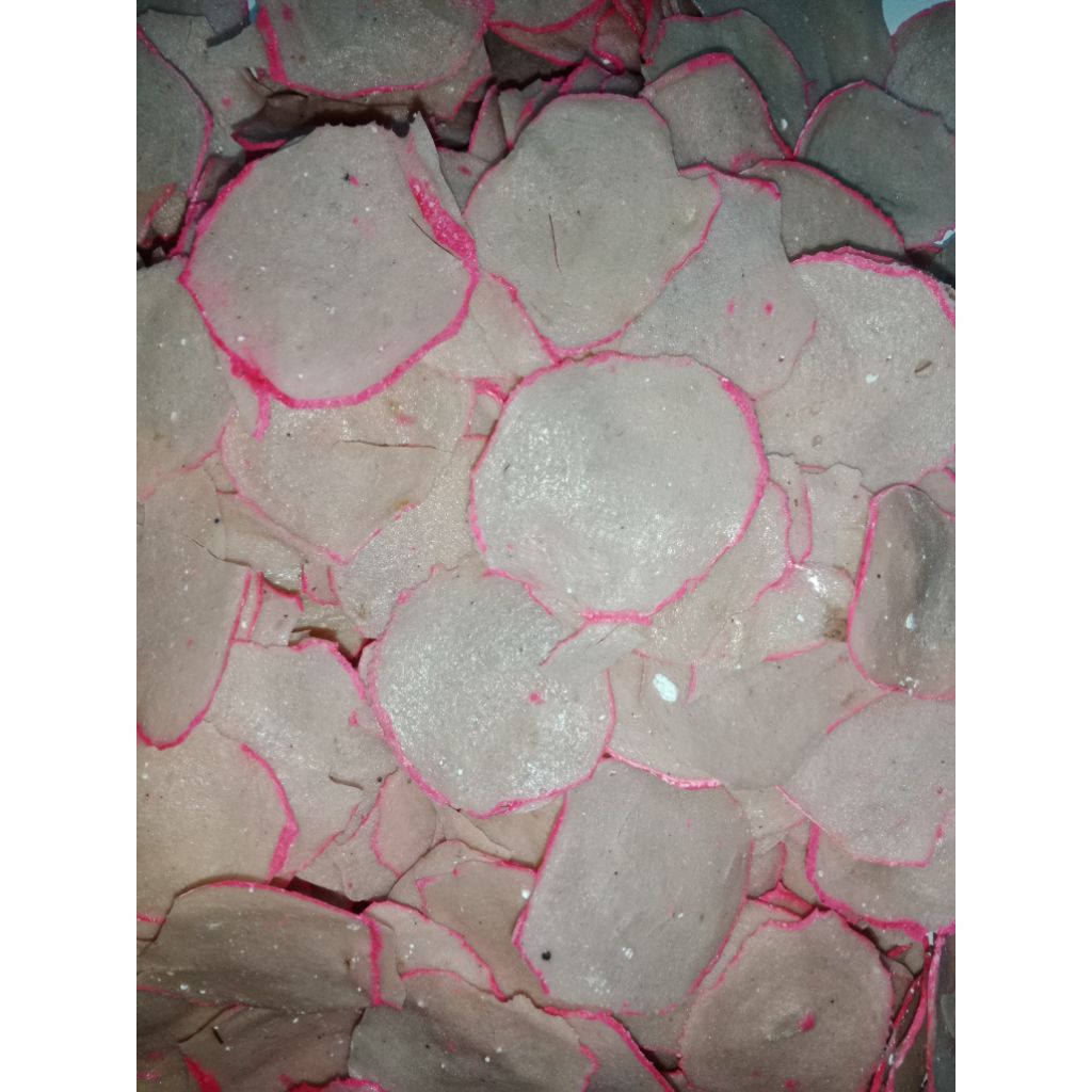 krupuk upil mentah 1kg Rasa bawang, krupuk upil mentah Bawang Bisa goreng pasir/minyak