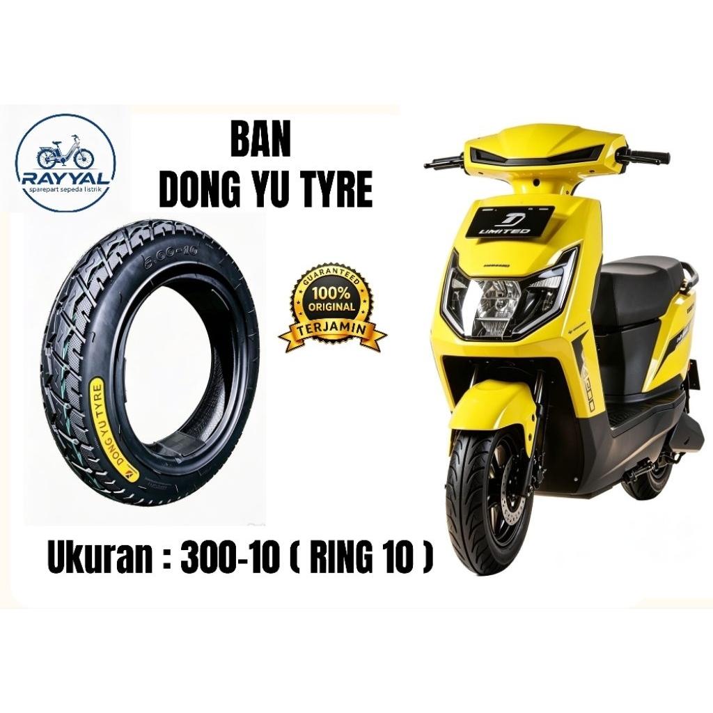 Ban Motor Listrik UNITED MX-1200 Tubles Ukuran 300-10