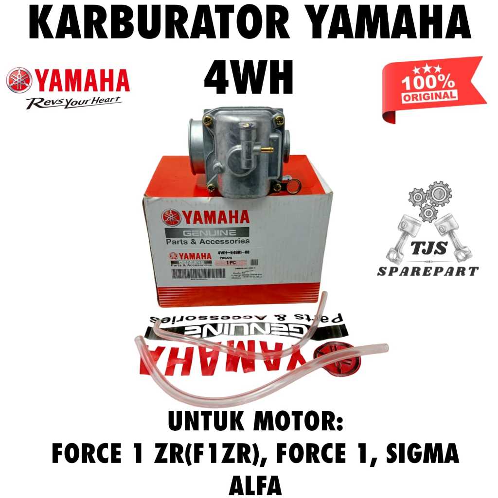 KARBURATOR ORIGINAL YAMAHA KODE 4WH ASLI SIAP PASANG 2T/TAK YGP F1ZR ALFA SIGMA KARBU ORI 4WH