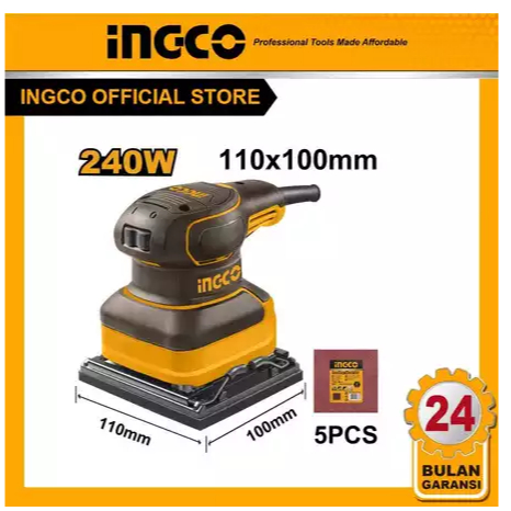 SANDER PETAK MESIN AMPLAS PALM SANDER 240W INGCO PS2416