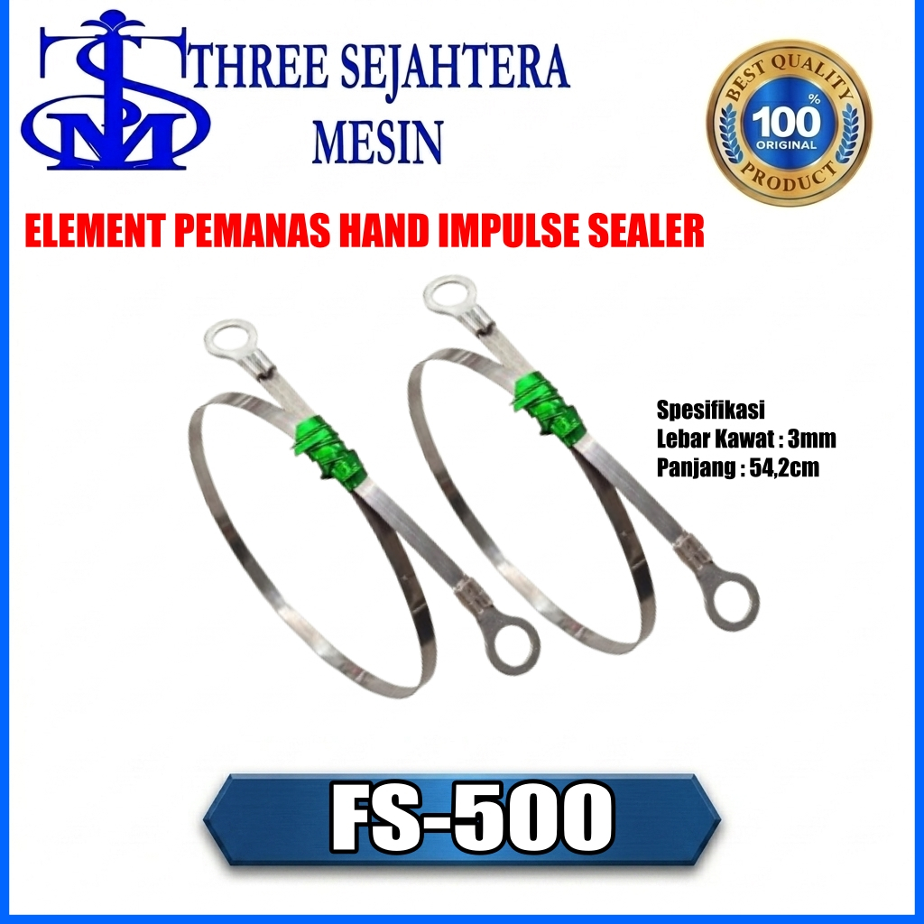 Heating Wire Plat Pemanas Hand Impulse Sealer 50cm Lebar 3mm Plat Pemanas Sealer