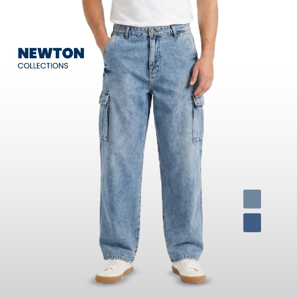 Emba Denim - Newton Celana Cargo Baggy Denim Pria Collection