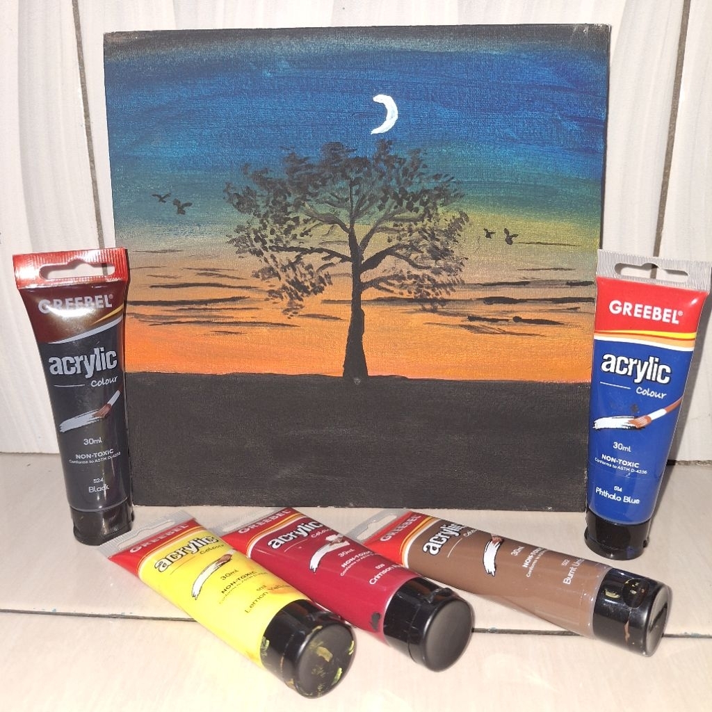 Lukisan Canvas hasil tangan bukan print