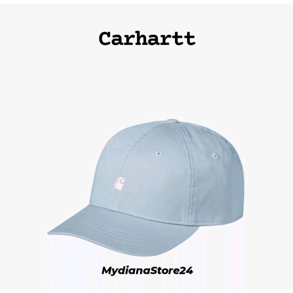 CARHARTT - CARHARTT WIP MADISON LOGO CAP - TOURMALINE / WHITE