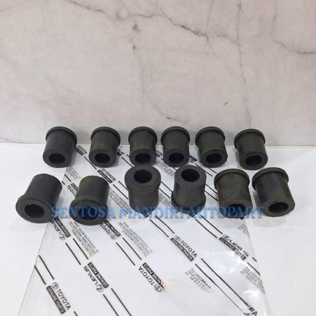 0KARET PER BOS BUSHING PER ANTING PER DAUN KIJANG SUPER 5K KF40 KIJANG KAPSUL 7K KF60 1 SET 12 PCS