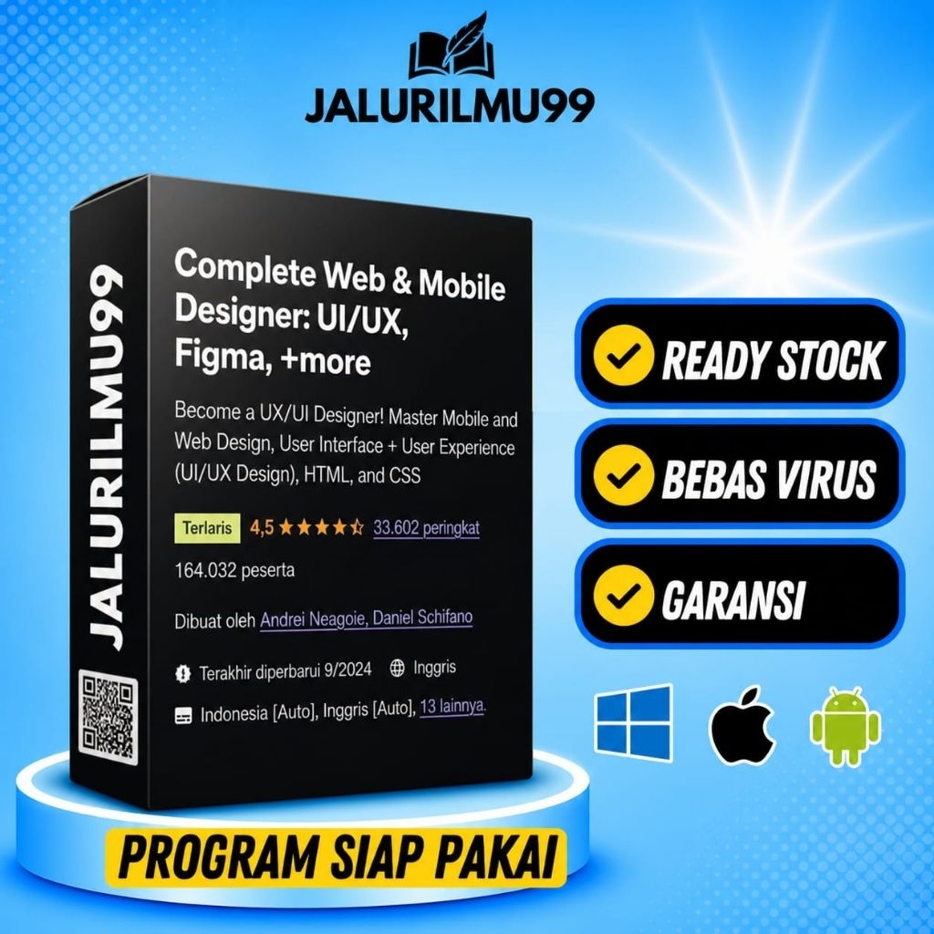 Course Complete Web & Mobile Designer In 2024 UI/UX ,Figma + More