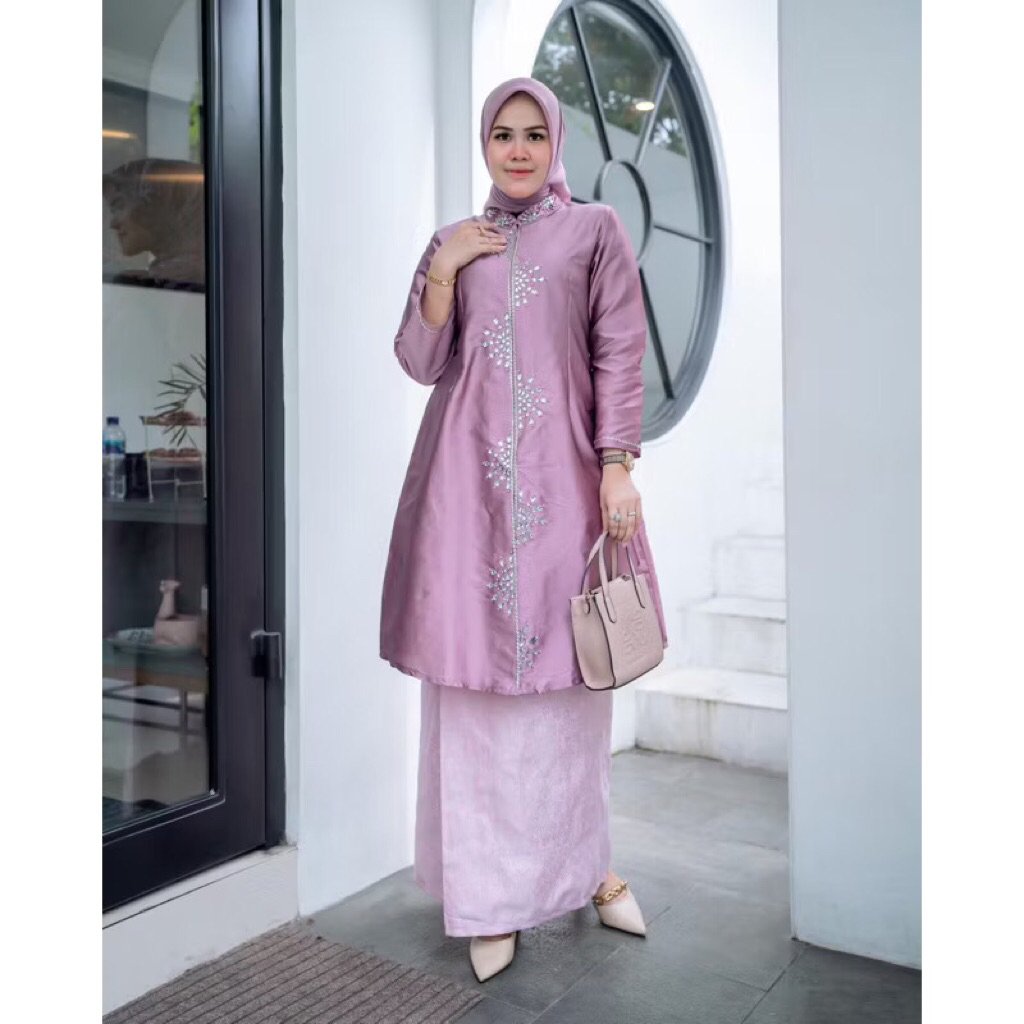 Atasan Kebaya Kurung Payet ZZ Terbaru - Kebaya Baju kurung Modern - Kebaya Modern - Kebaya Kurung So